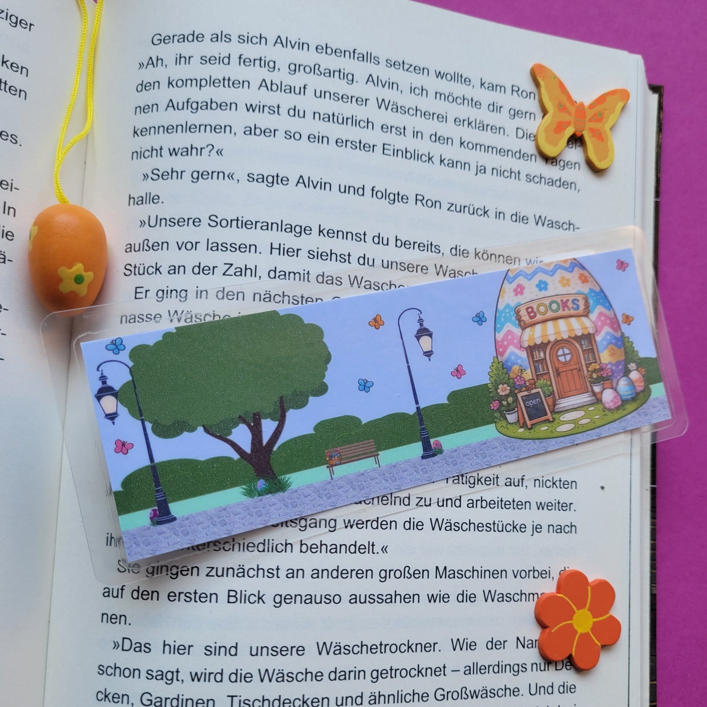 Standard-Lesezeichen „Buchhandlung Osterei“ 🏬🥚📚