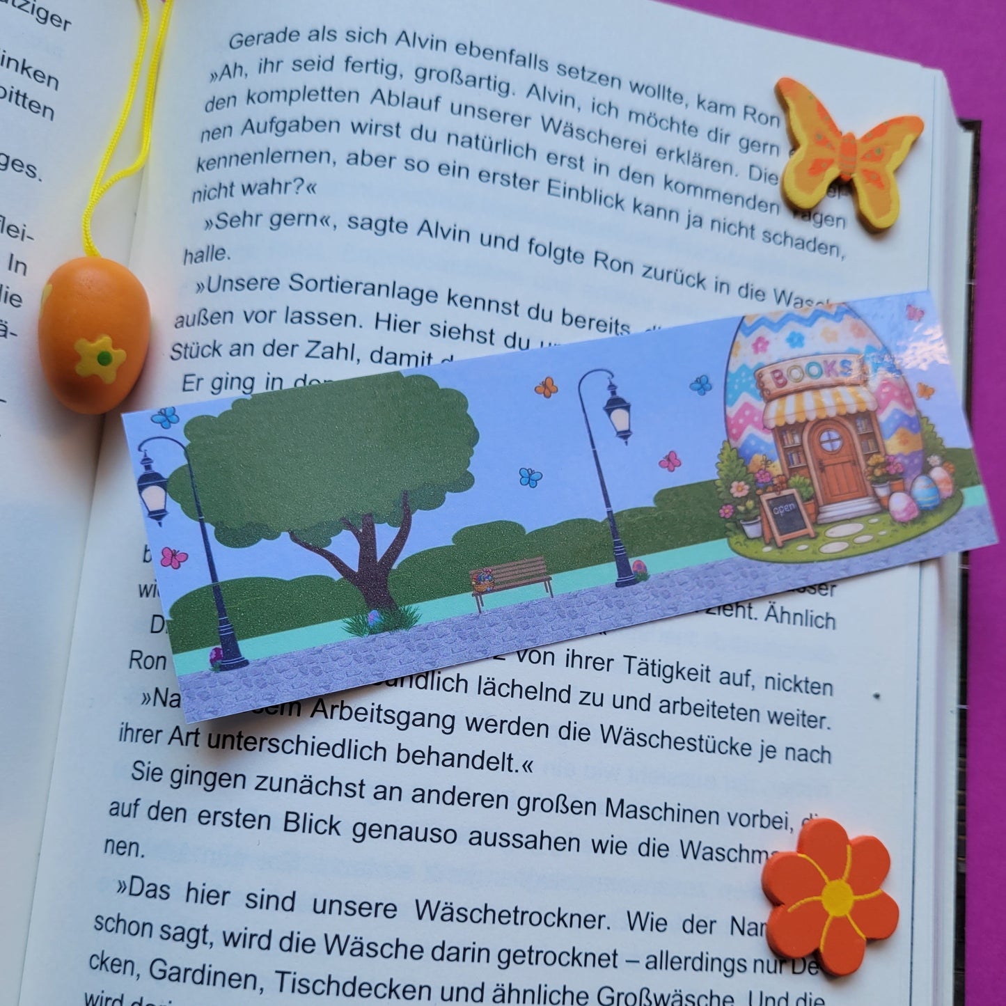 Standard-Lesezeichen „Buchhandlung Osterei“ 🏬🥚📚