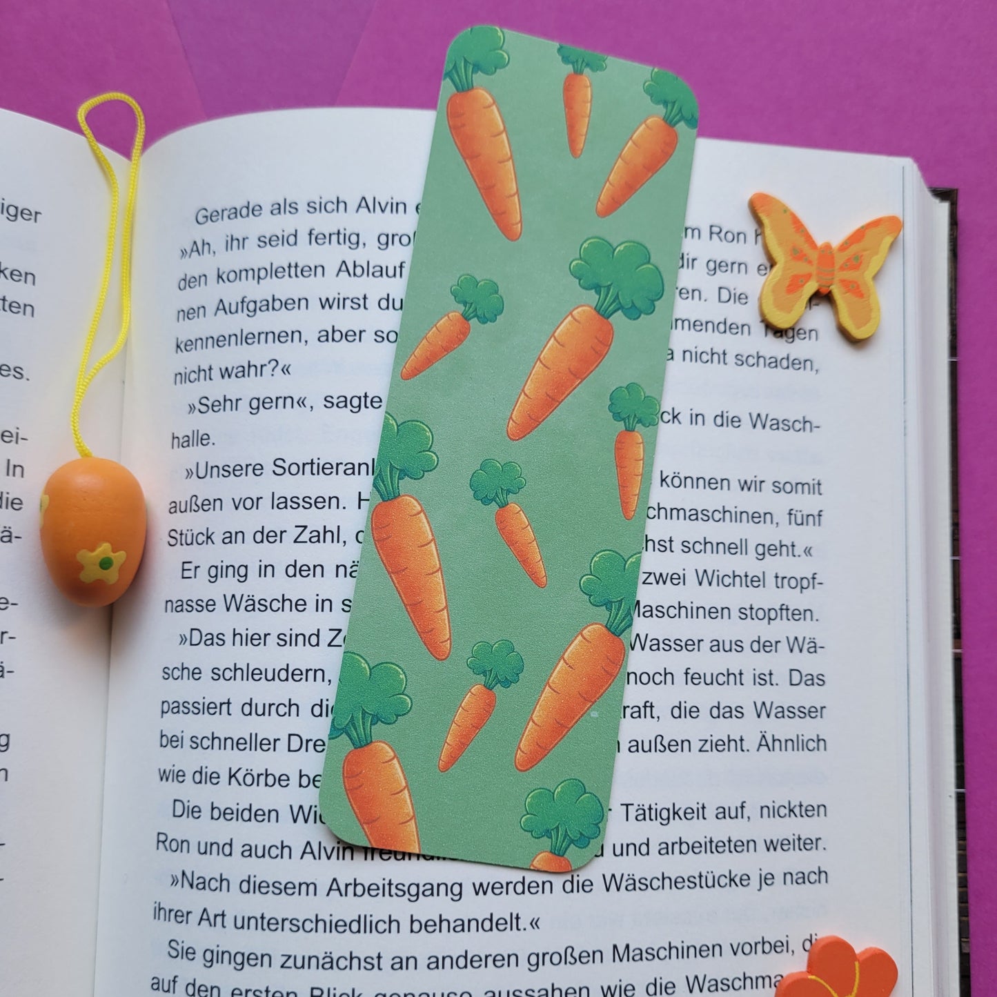 Standard-Lesezeichen „Karotte“ 🥕📚