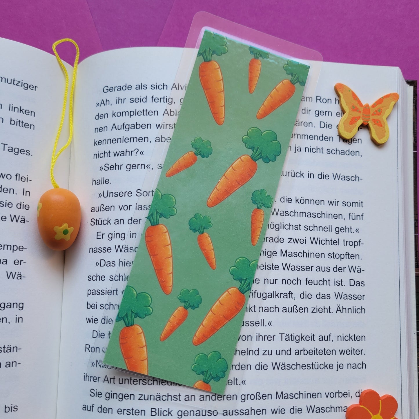 Standard-Lesezeichen „Karotte“ 🥕📚