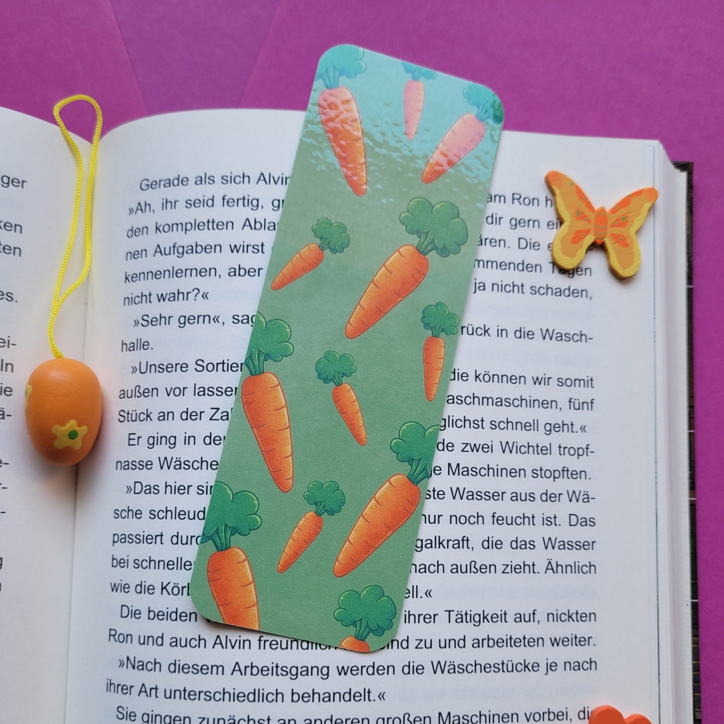 Standard-Lesezeichen „Karotte“ 🥕📚