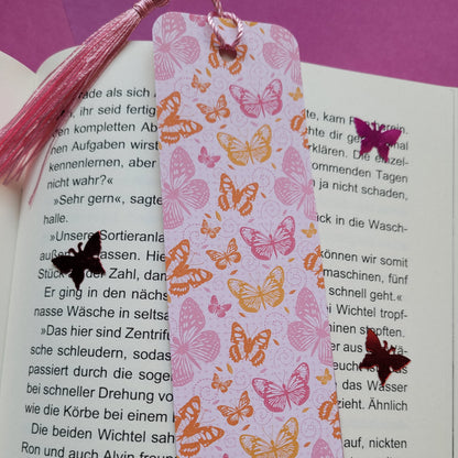 Unikat-Lesezeichen „Schmetterlingswirbel“ 🦋📚