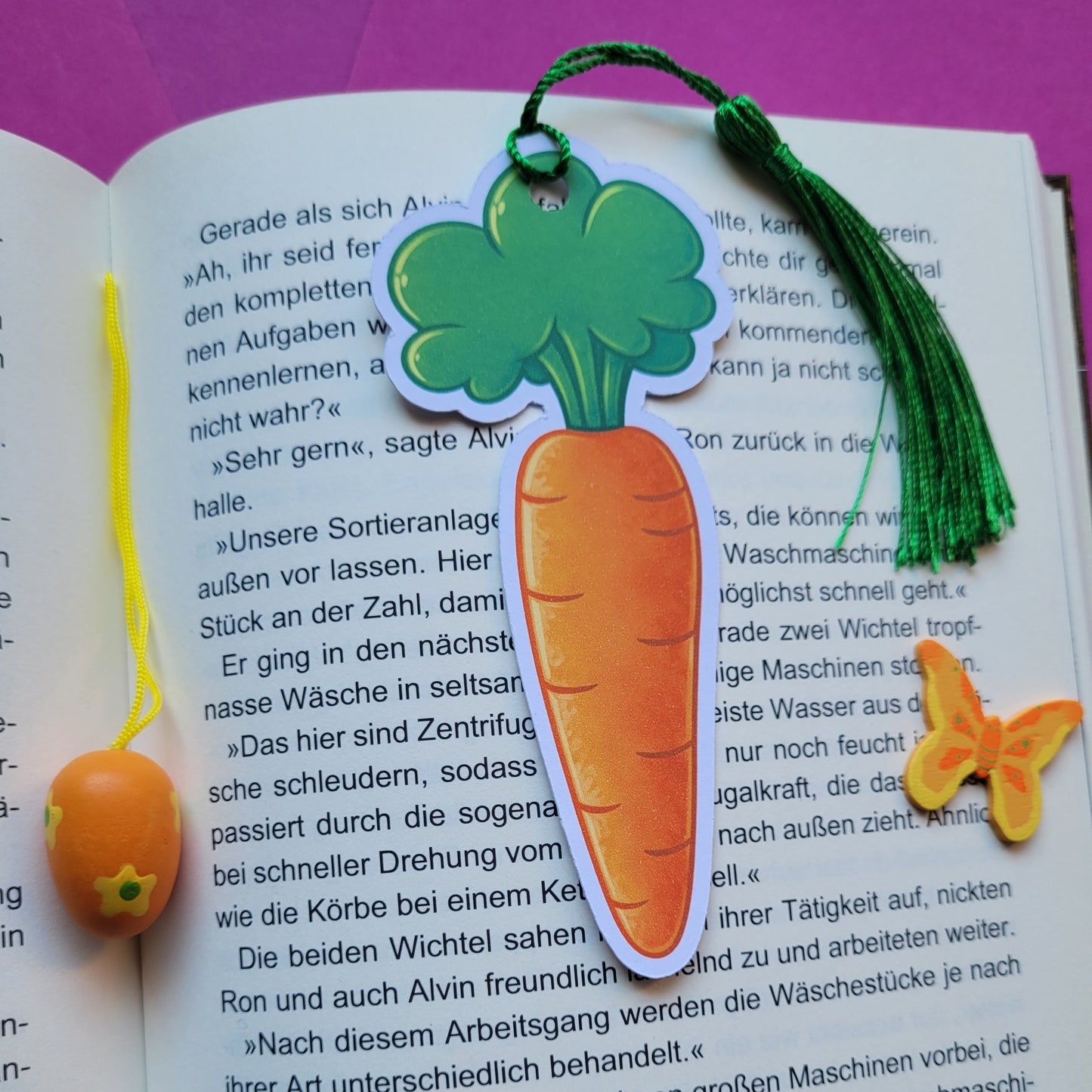 Form-Lesezeichen „Karotte“ 🥕📚