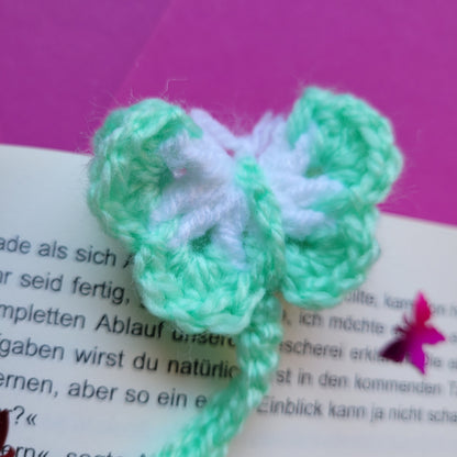 Häkel-Lesezeichen „Schmetterling“ 🦋📚