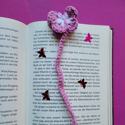 Häkel-Lesezeichen „Schmetterling“ 🦋📚