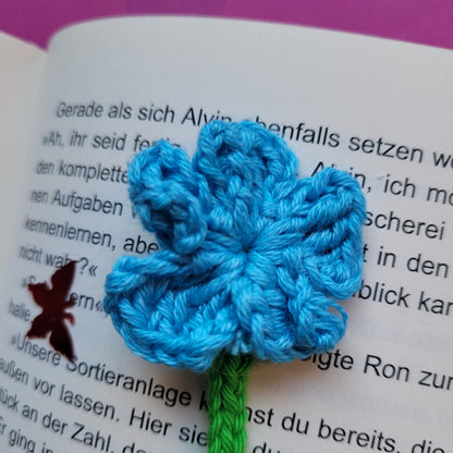 Häkel-Lesezeichen „Blume“ 🌸📚