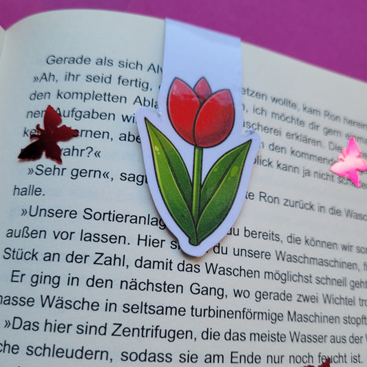 Magnet-Lesezeichen „Tulpe“ 🌷📚