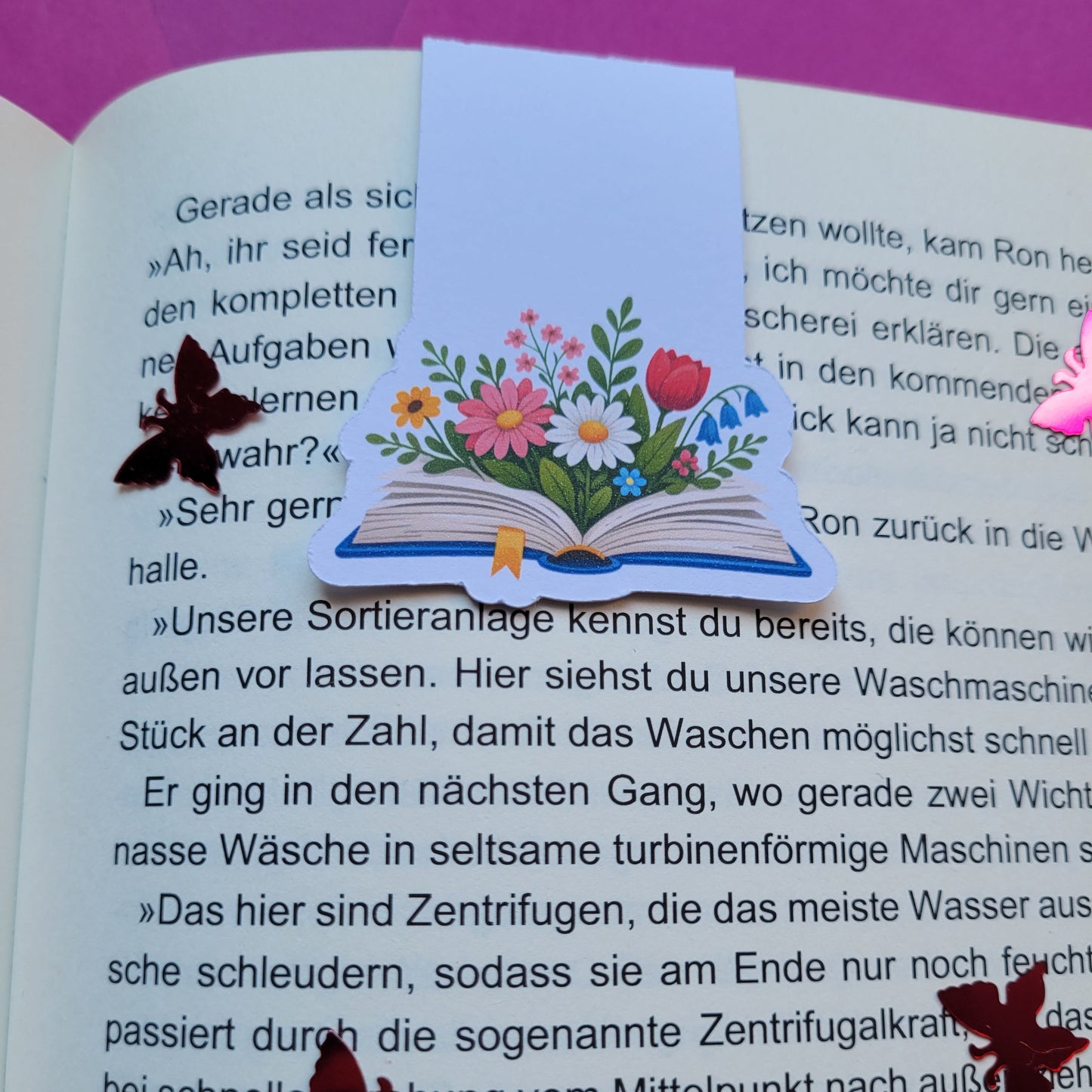 Magnet-Lesezeichen „Lesegarten - Erste Blüte“ 📖🌸