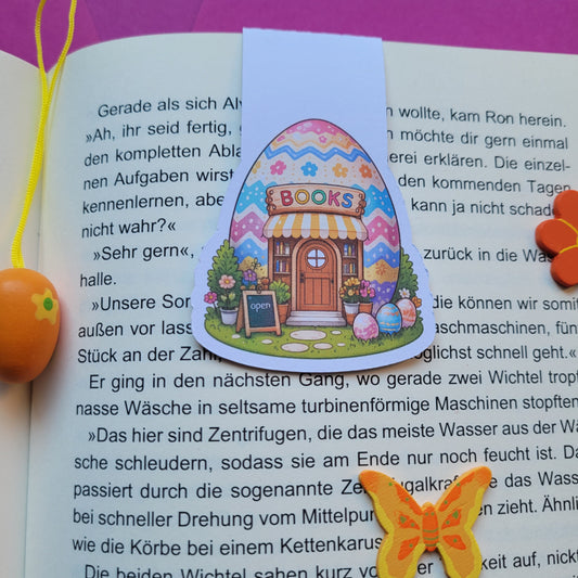 Magnet-Lesezeichen „Buchhandlung Osterei“ 🏬🥚