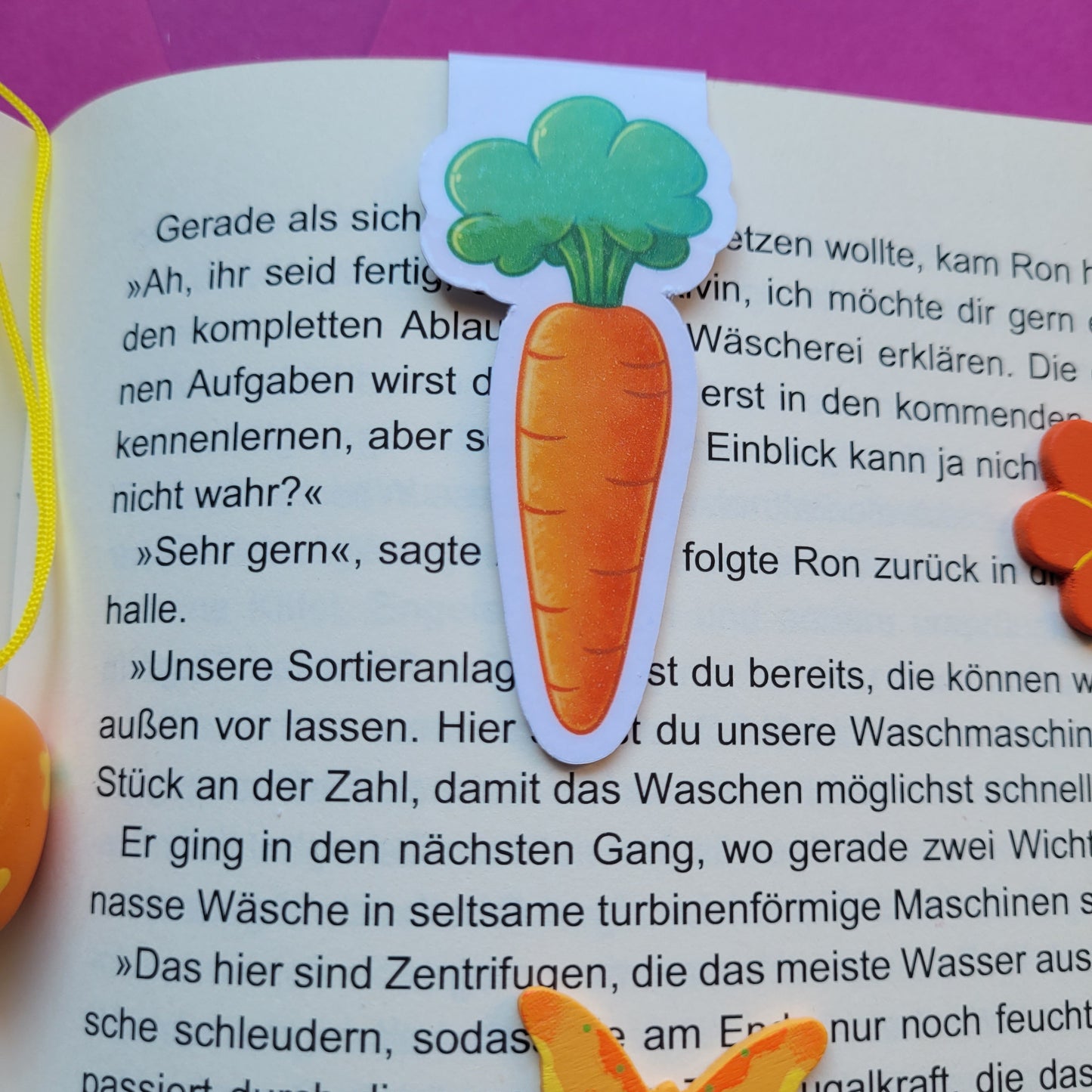 Magnet-Lesezeichen „Karotte“ 🥕📚