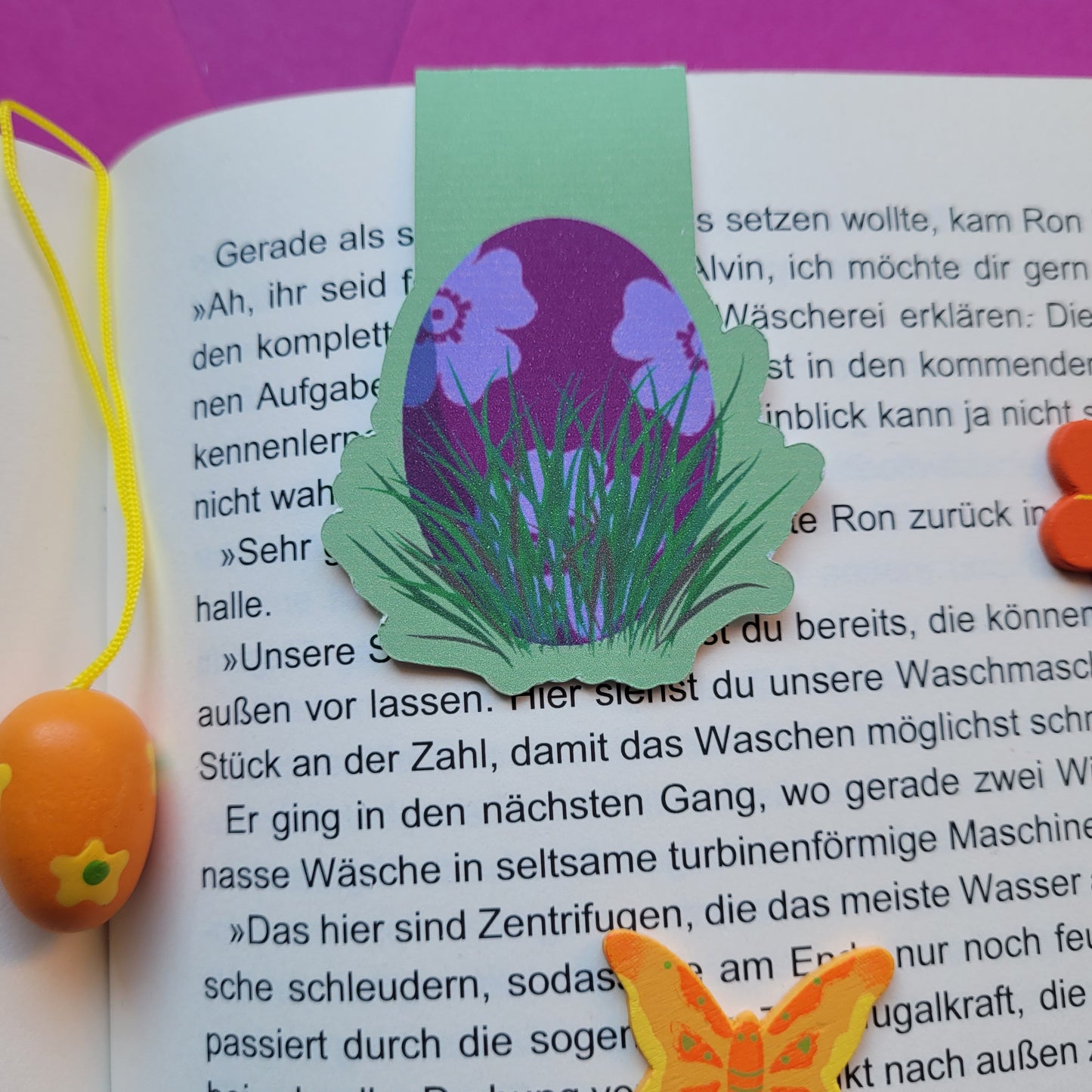 Magnet-Lesezeichen „Osterei“ 🥚🌿