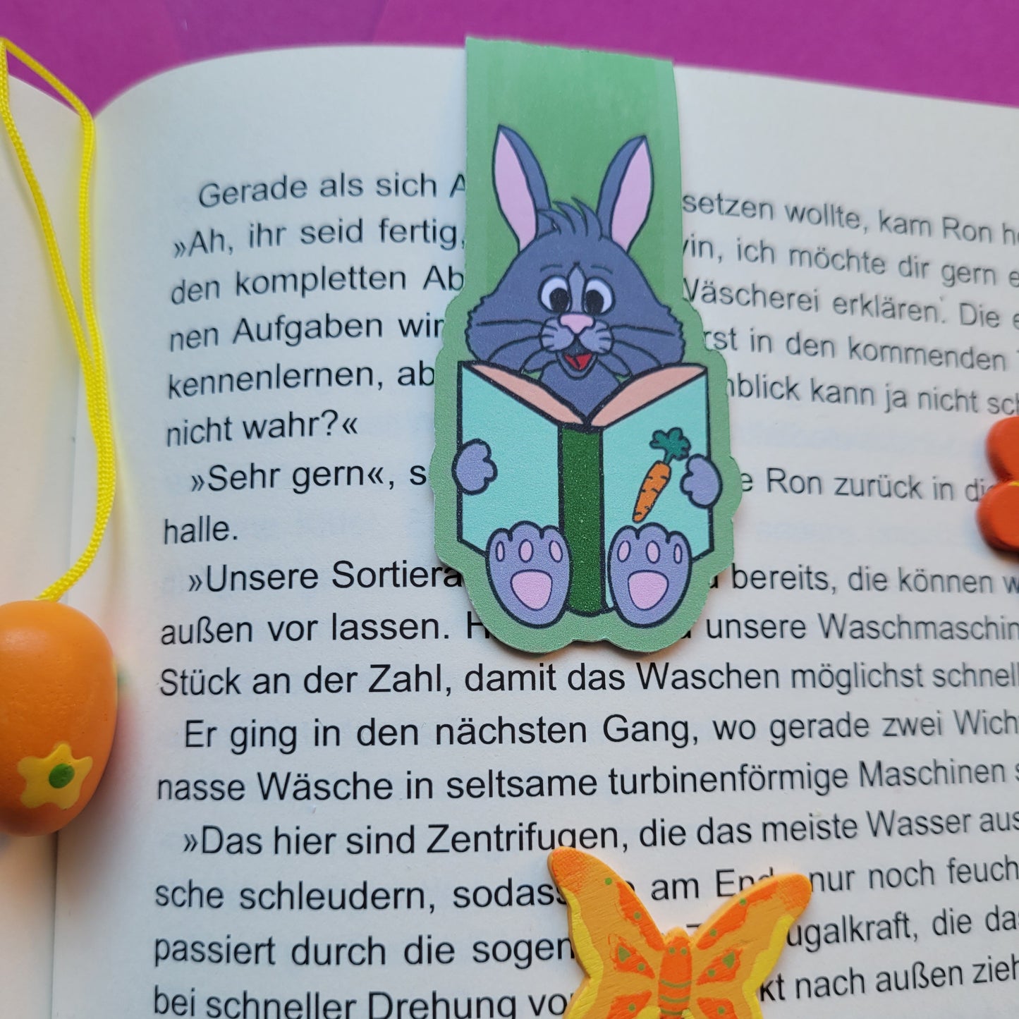 Magnet-Lesezeichen „Henry Hase“ 🐰📚