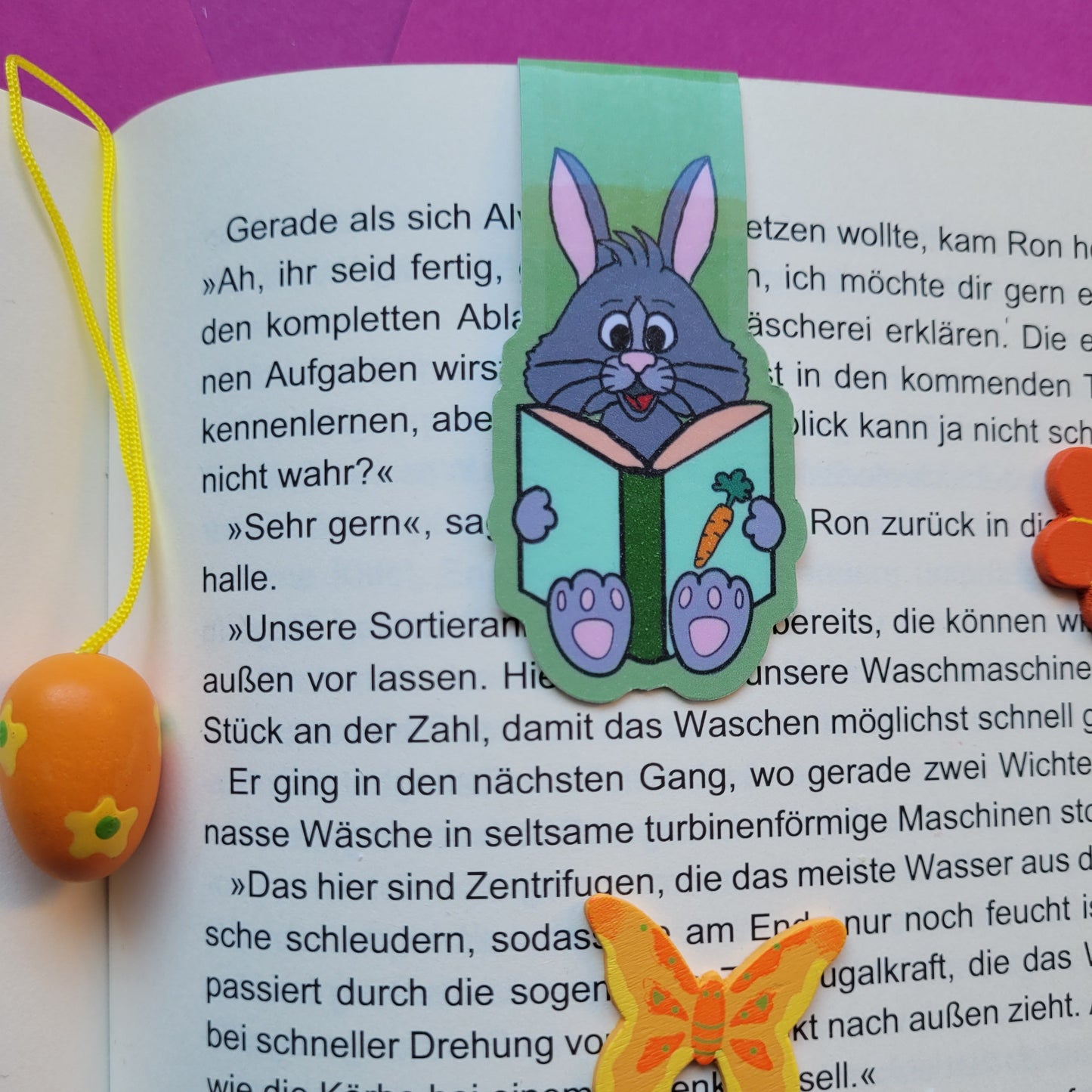 Magnet-Lesezeichen „Henry Hase“ 🐰📚