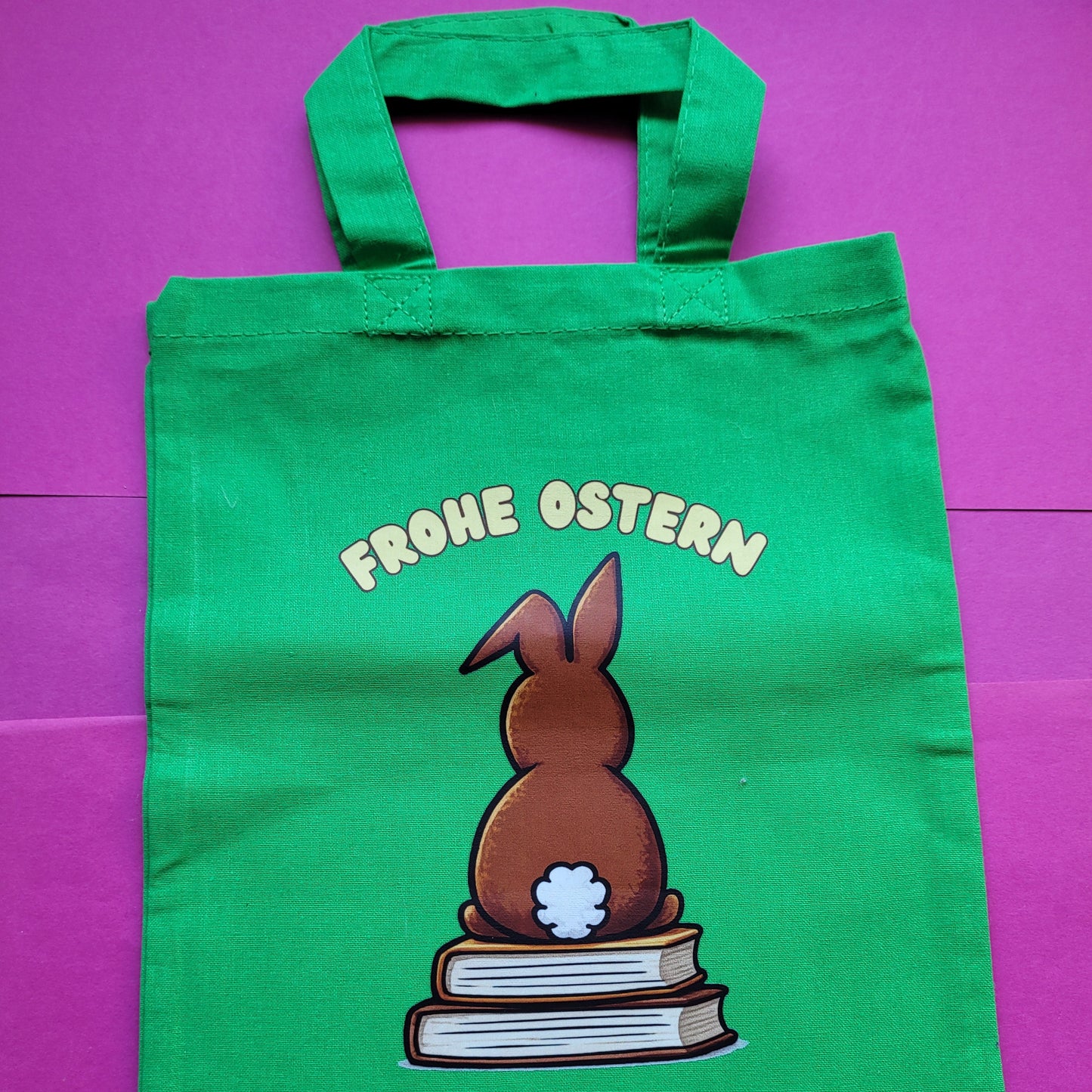 Buchbeutel „Frohe Ostern“ 🐰📚