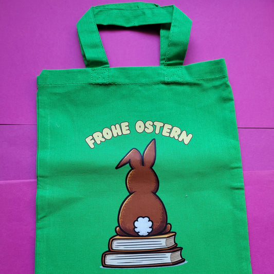Buchbeutel „Frohe Ostern“ 🐰📚