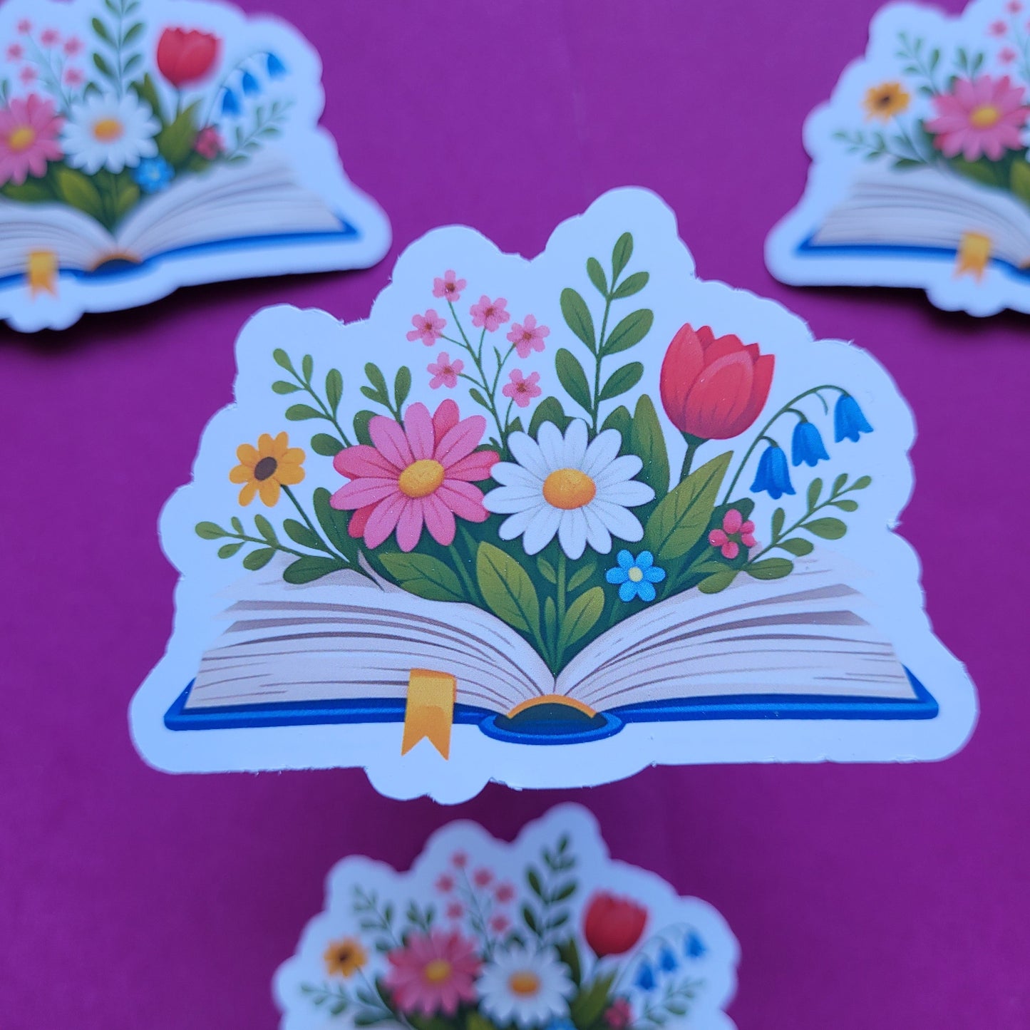 Sticker „Lesegarten - Erste Blüte“ 📖🌸