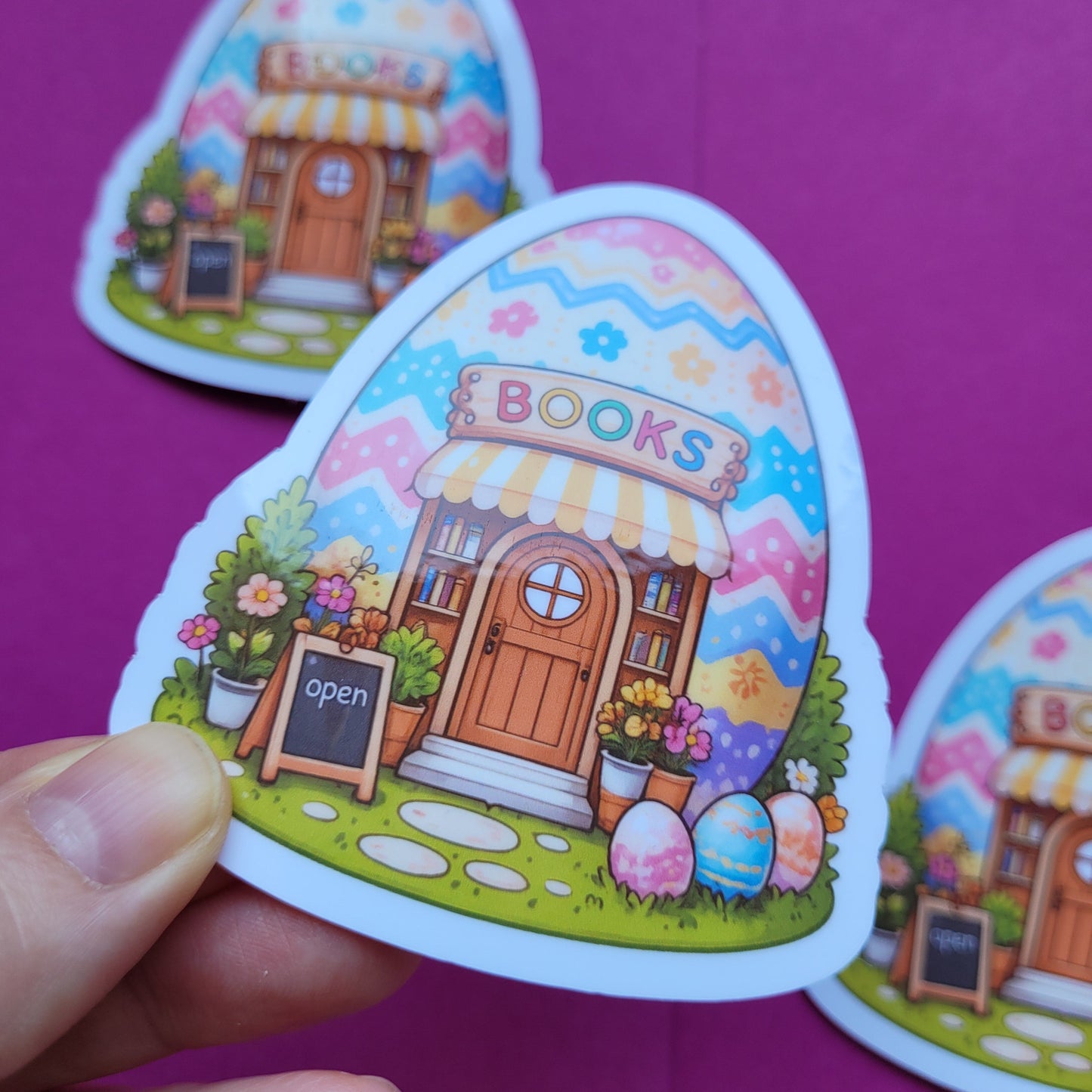 Sticker „Buchhandlung Osterei“ 🏬🥚