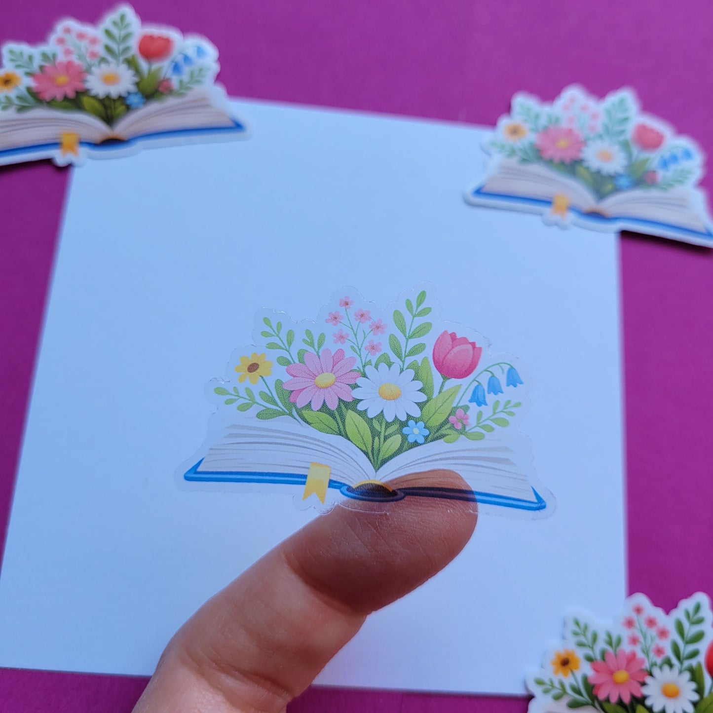 Sticker „Lesegarten - Erste Blüte“ 📖🌸