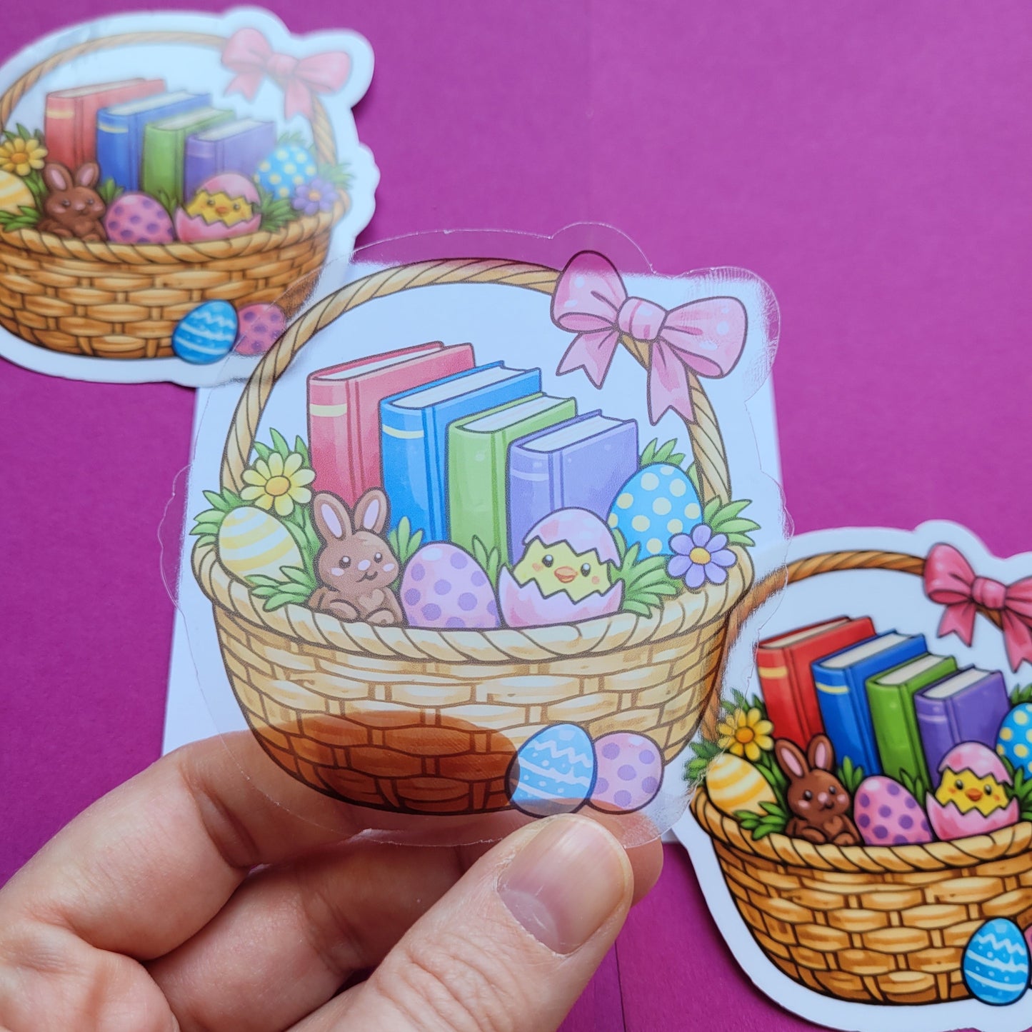 Sticker „Bücher-Osterkorb“ 📚🥚