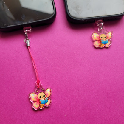 USB-C-Charm „Aurelia, der lesende Schmetterling“ 🦋