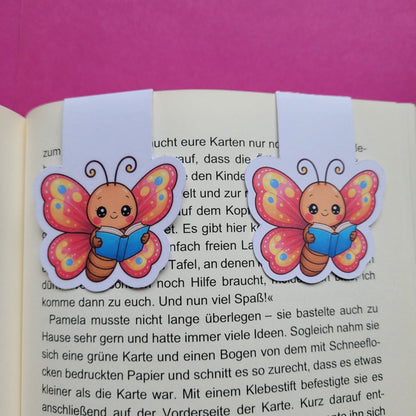 Magnet-Lesezeichen „Aurelia, der lesende Schmetterling“ 🦋