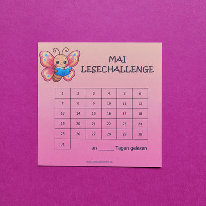 Lesetracker „Mai Lesechallenge“ 🦋