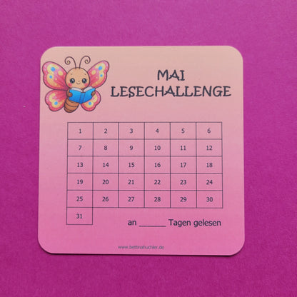 Lesetracker „Mai Lesechallenge“ 🦋