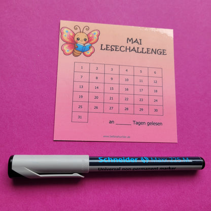 Lesetracker „Mai Lesechallenge“ 🦋