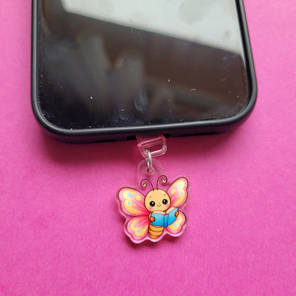 USB-C-Charm „Aurelia, der lesende Schmetterling“ 🦋
