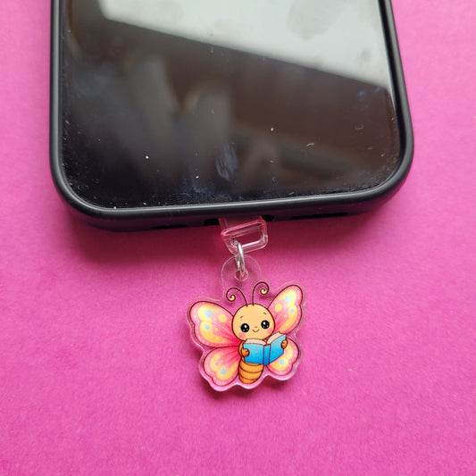 USB-C-Charm „Aurelia, der lesende Schmetterling“ 🦋