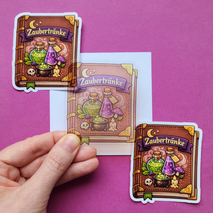 Sticker „Buch der Zaubertränke“ 📖🧪🌙