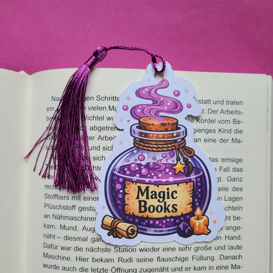 Form-Lesezeichen „Zaubertrank Magic Books“ 🧪📖✨