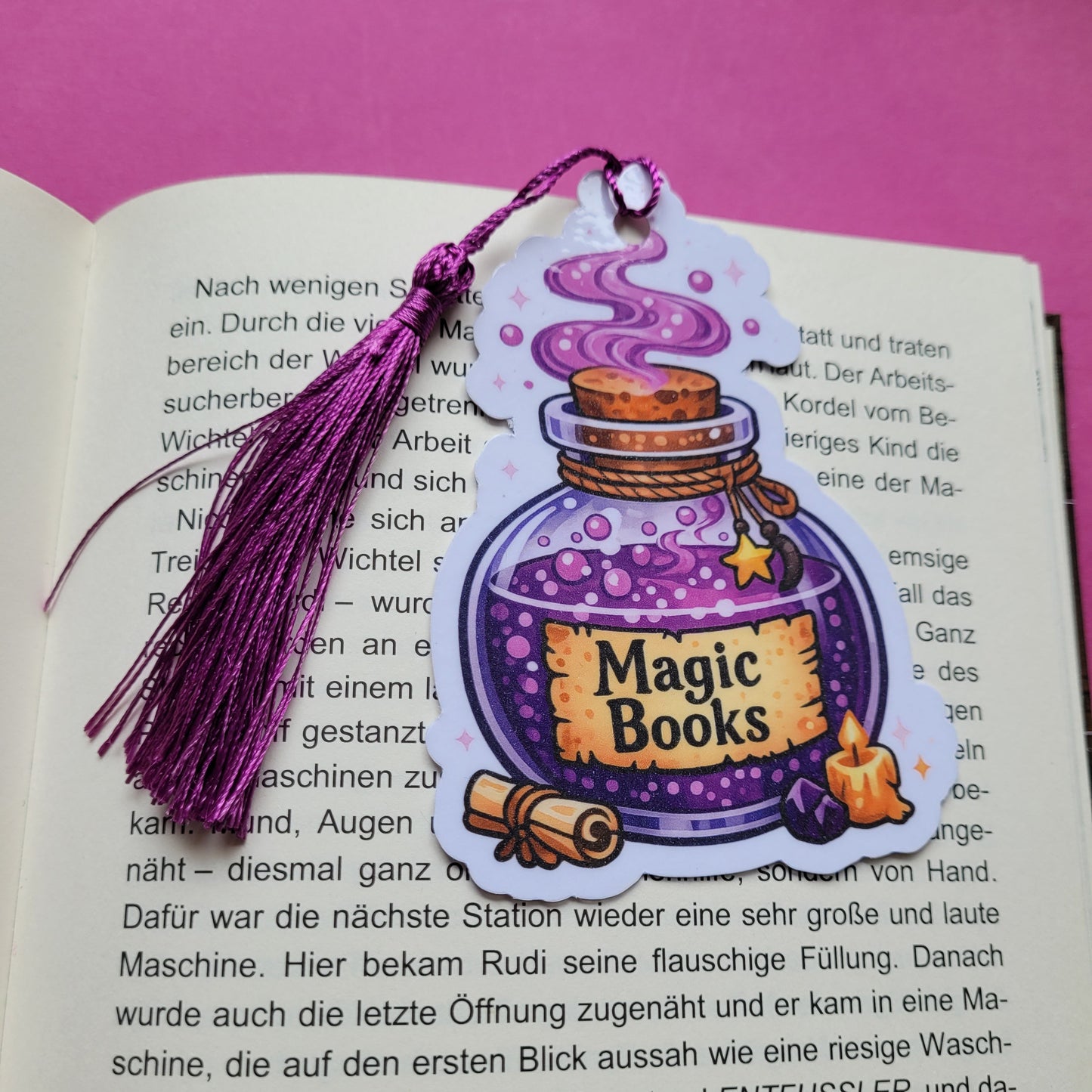 Form-Lesezeichen „Zaubertrank Magic Books“ 🧪📖✨