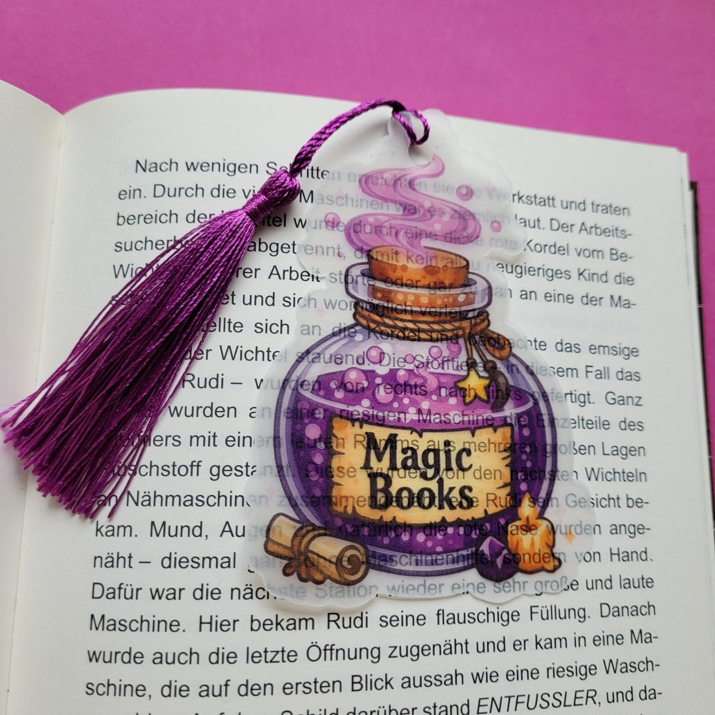 Form-Lesezeichen „Zaubertrank Magic Books“ 🧪📖✨