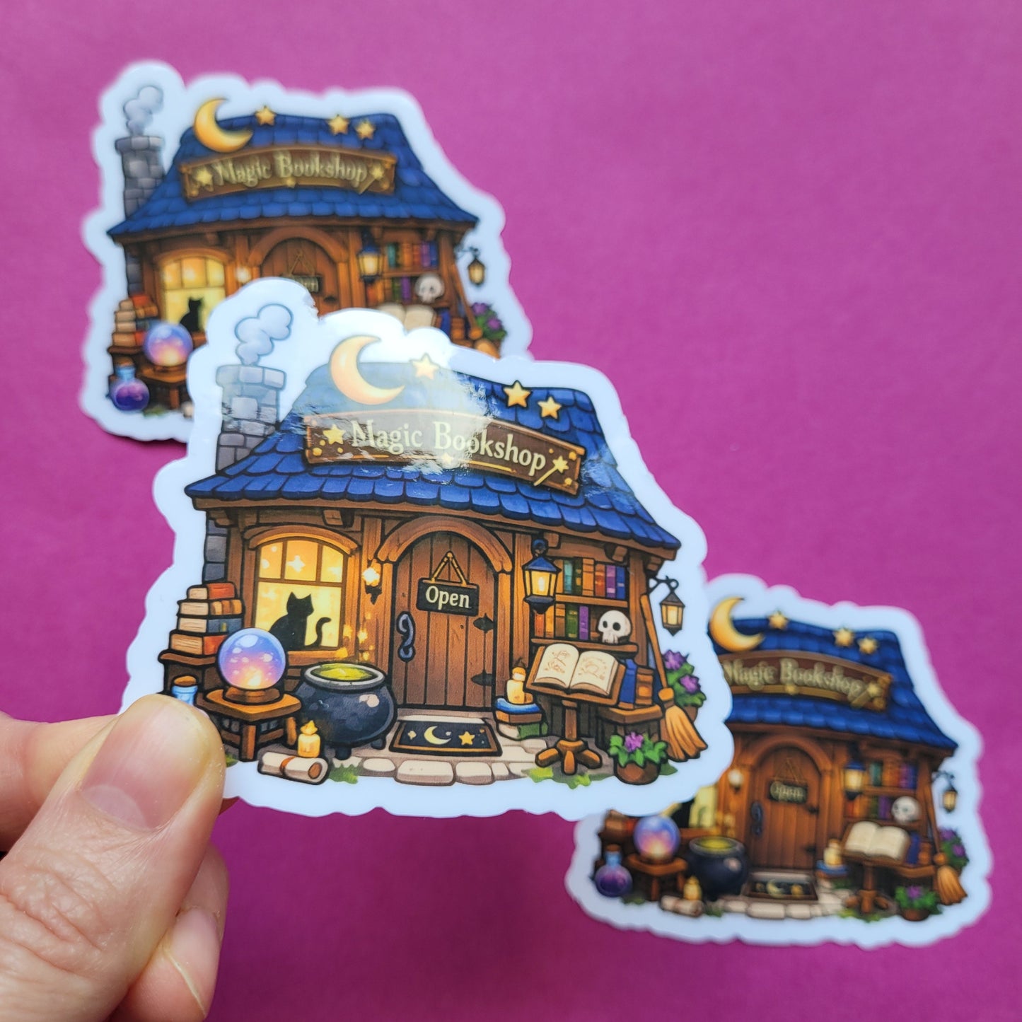 Sticker „Magic Bookshop“ 📖✨🌙