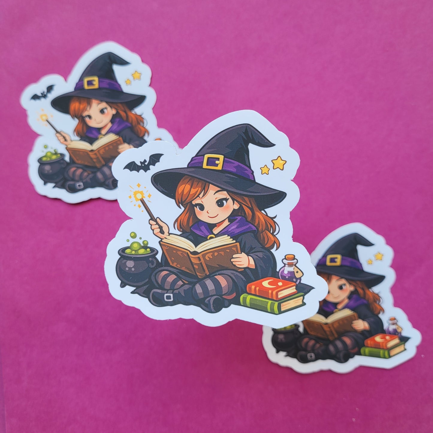 Sticker „Junghexe Walburga“ 🧙‍♀️📖✨