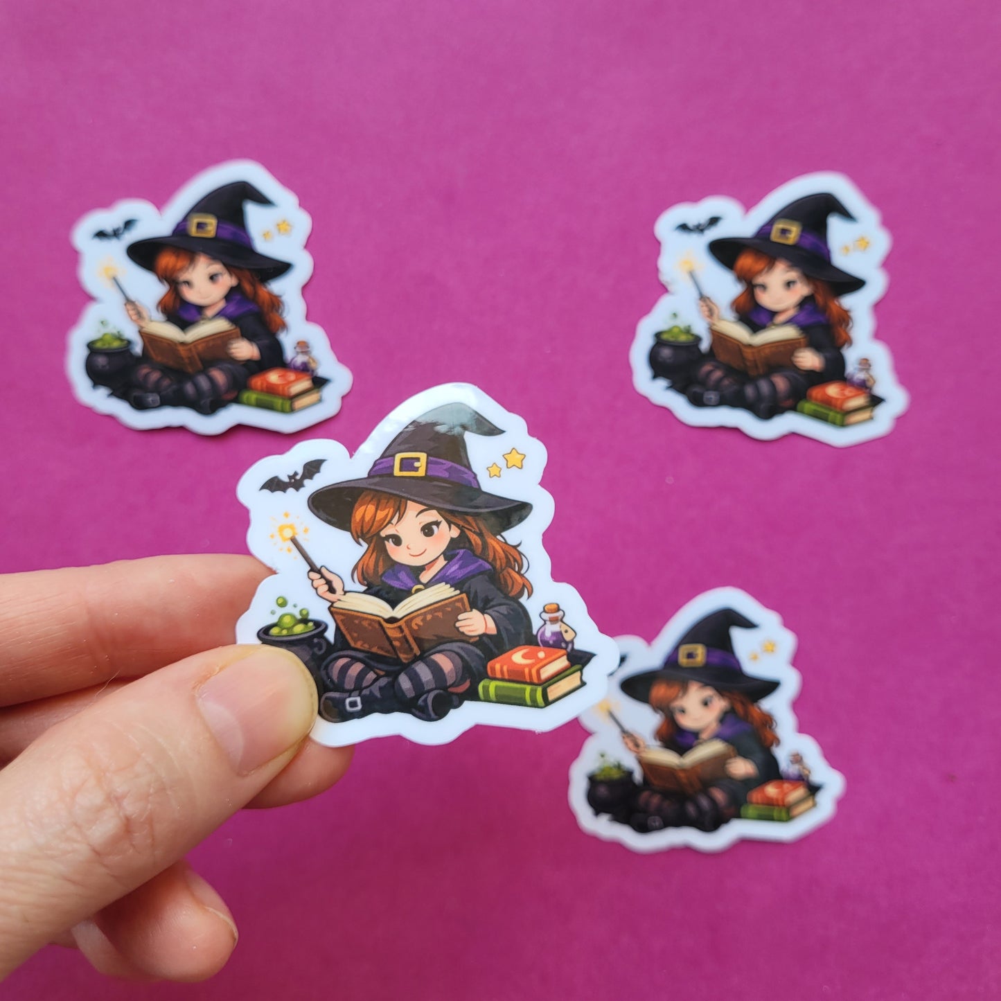 Sticker „Junghexe Walburga“ 🧙‍♀️📖✨
