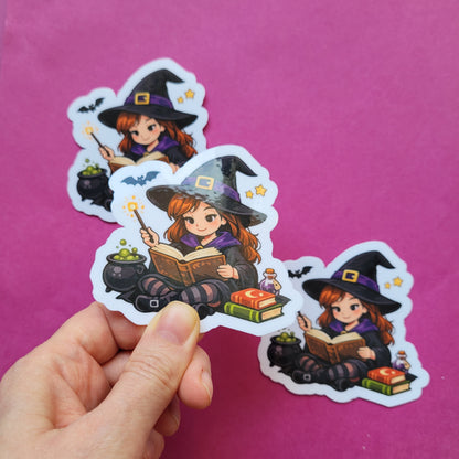 Sticker „Junghexe Walburga“ 🧙‍♀️📖✨