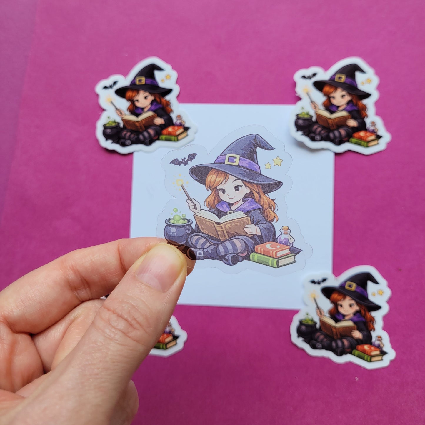 Sticker „Junghexe Walburga“ 🧙‍♀️📖✨