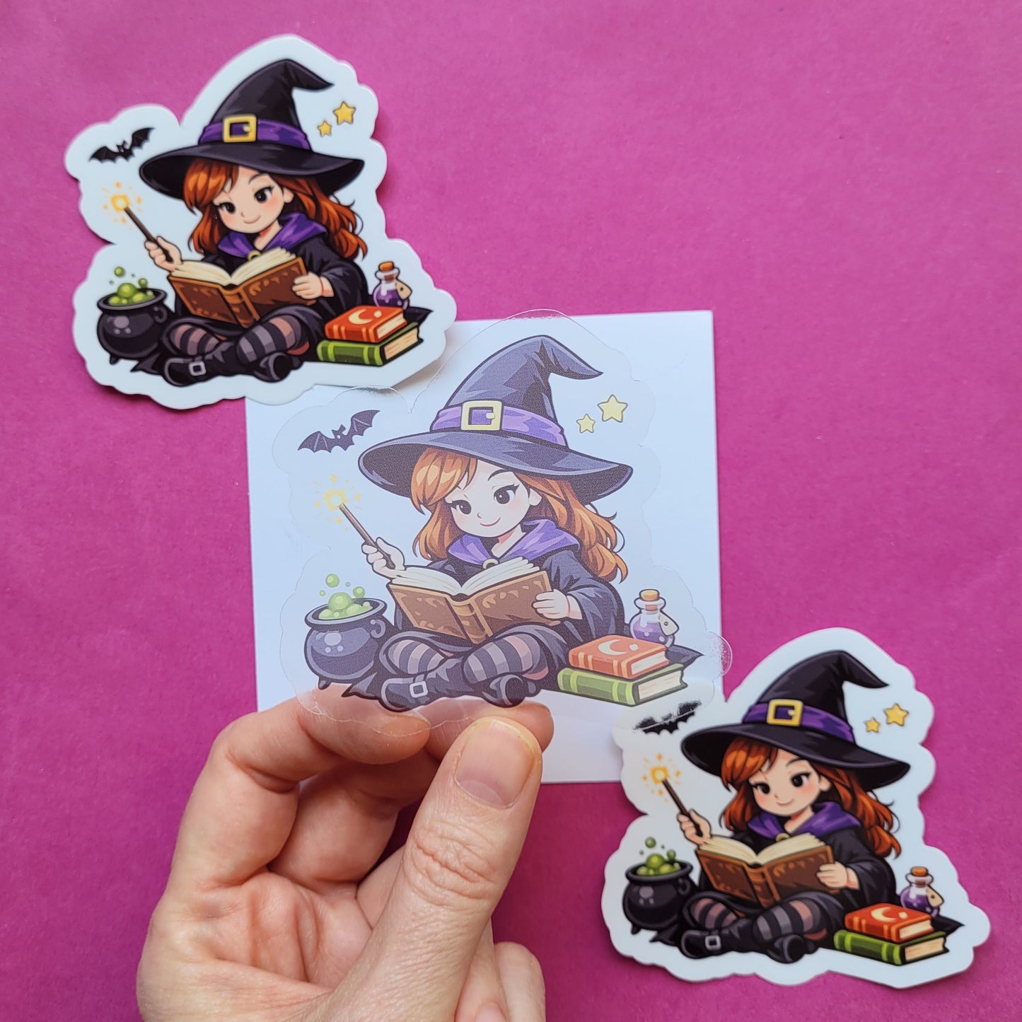 Sticker „Junghexe Walburga“ 🧙‍♀️📖✨