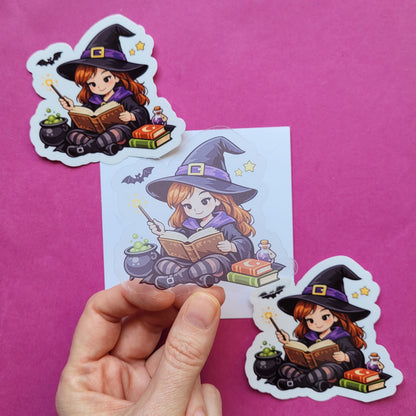 Sticker „Junghexe Walburga“ 🧙‍♀️📖✨