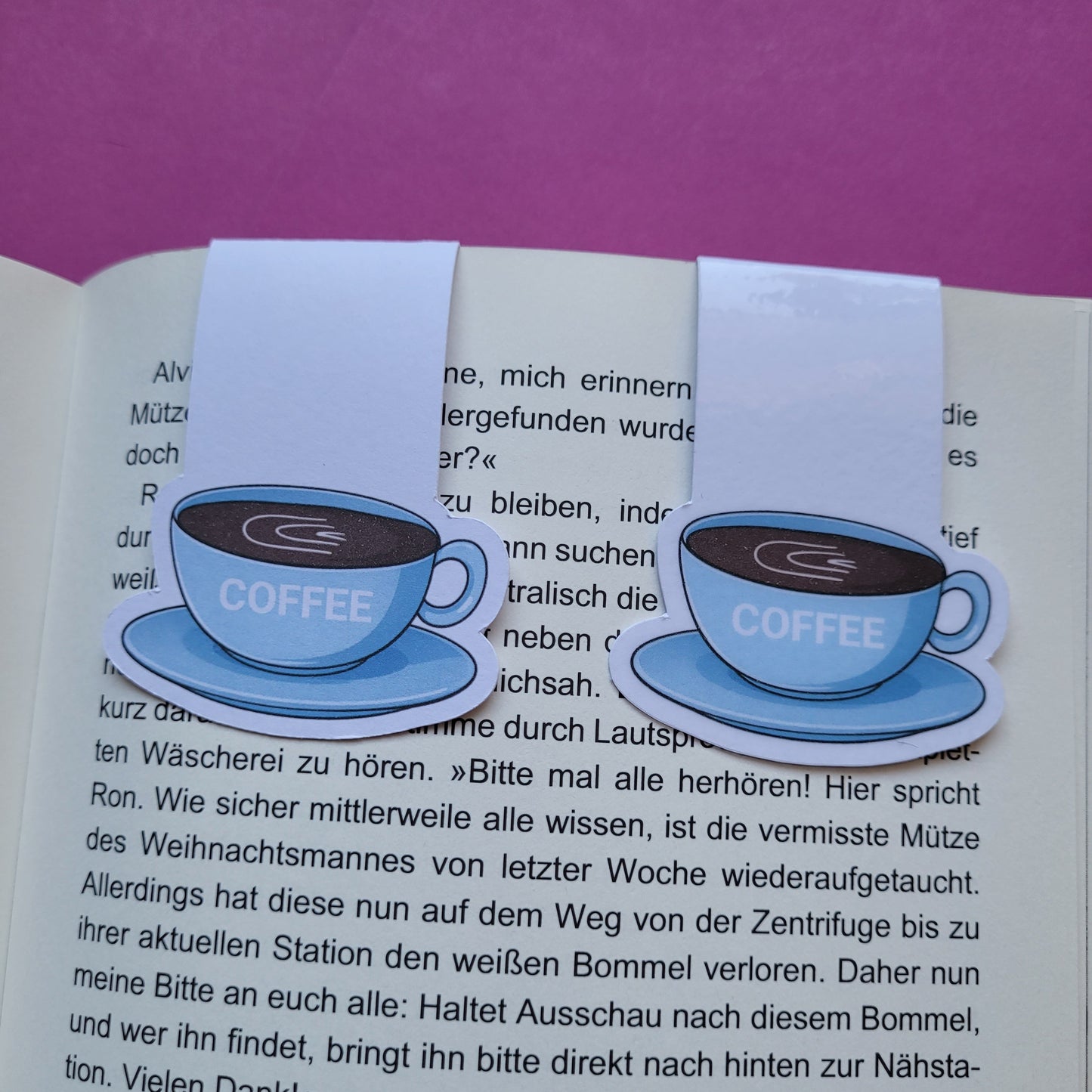 Magnet-Lesezeichen Coffee