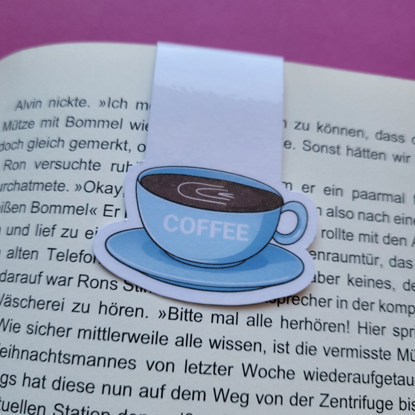 Magnet-Lesezeichen Coffee glänzend