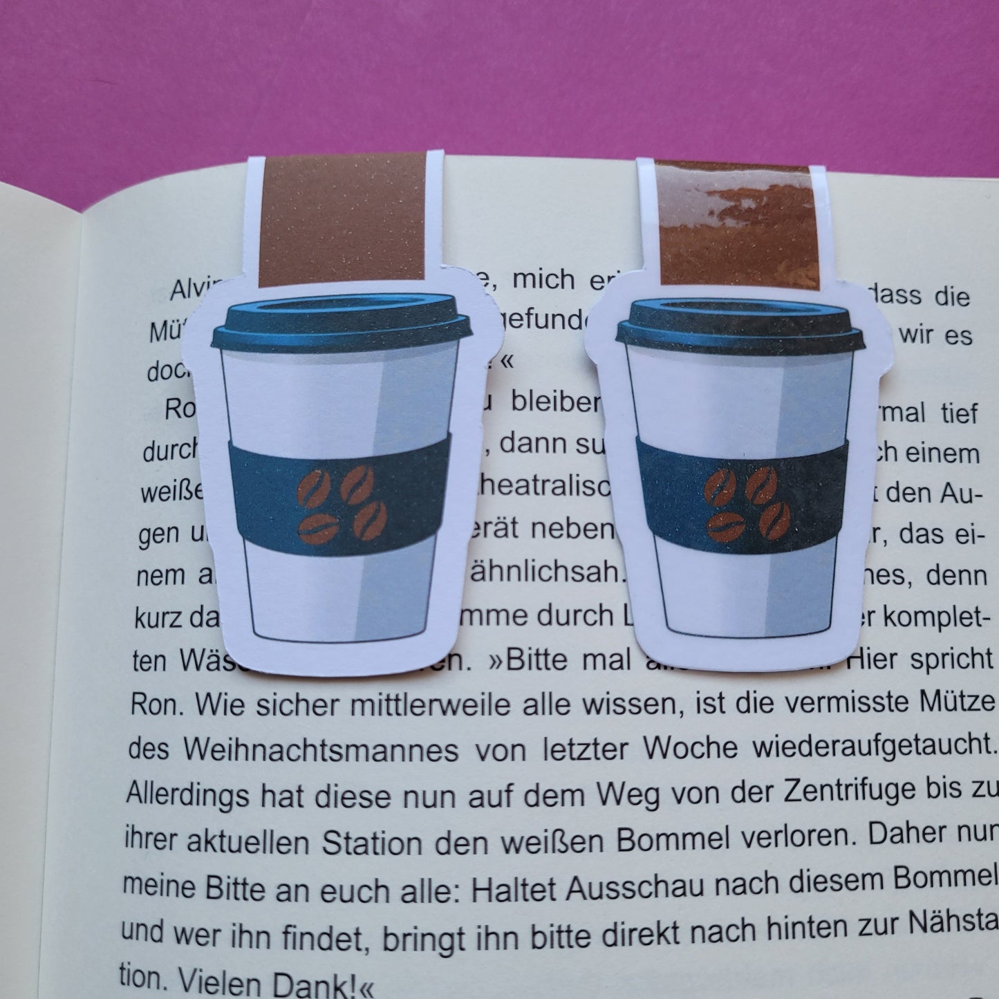 Magnet-Lesezeichen Coffee to go