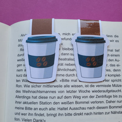 Magnet-Lesezeichen Coffee to go