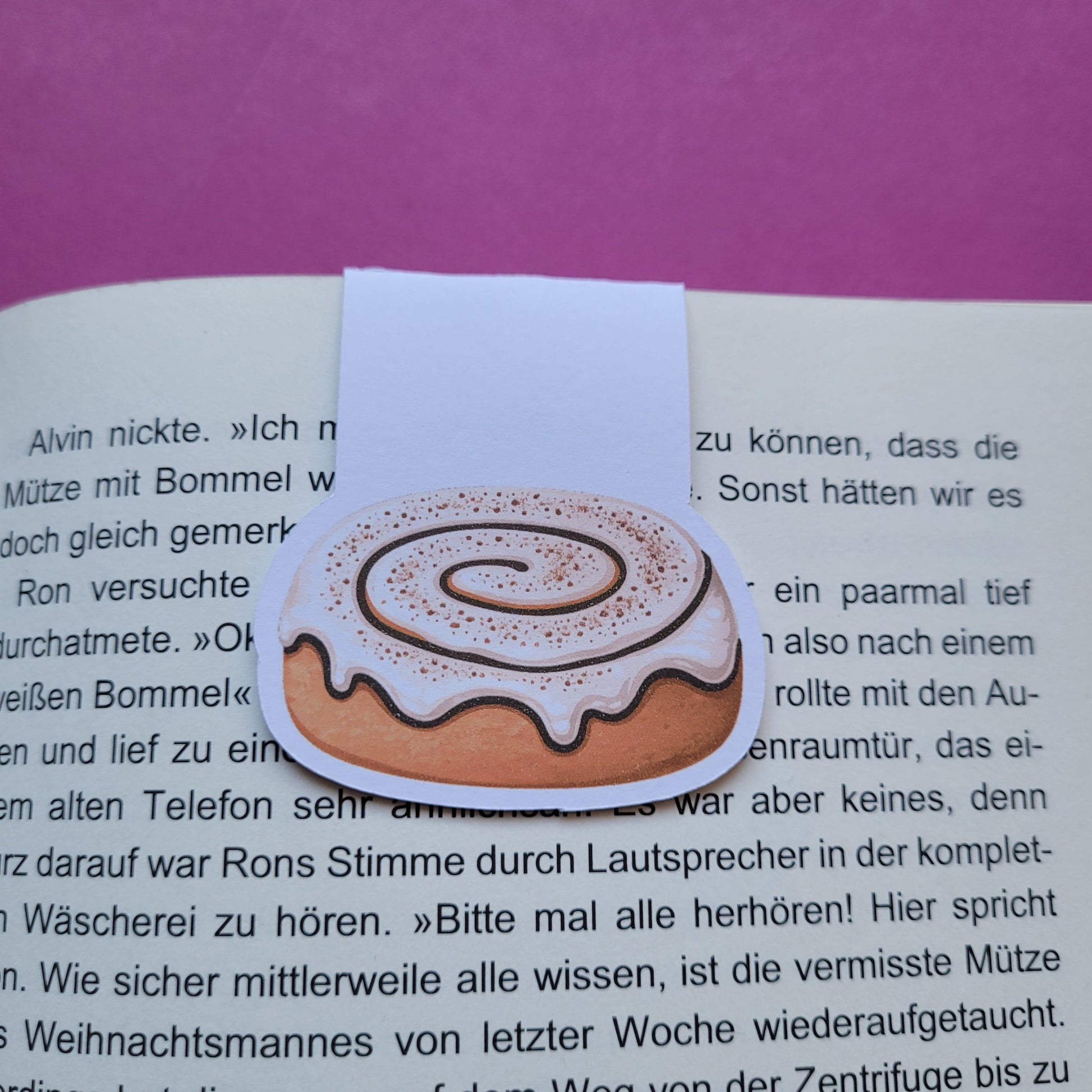 Magnet-Lesezeichen Zimtschnecke matt