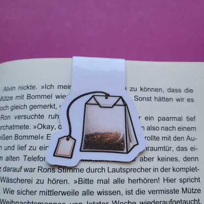 Magnet-Lesezeichen Teebeutel glänzend
