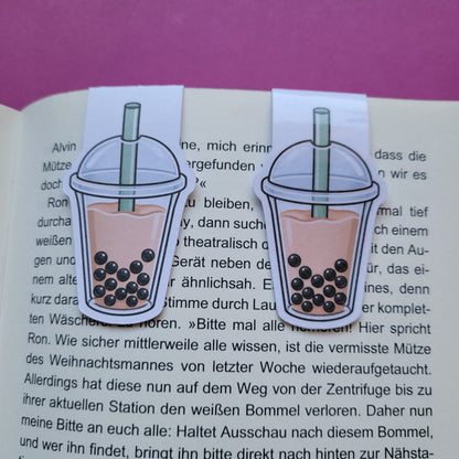 Magnet-Lesezeichen Bubble Tea