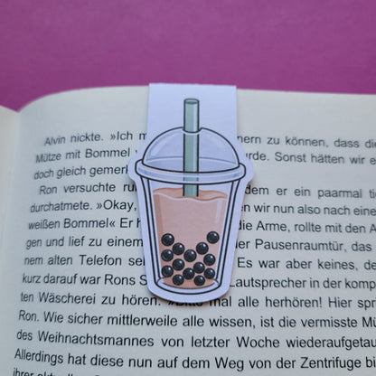 Magnet-Lesezeichen Bubble Tea matt