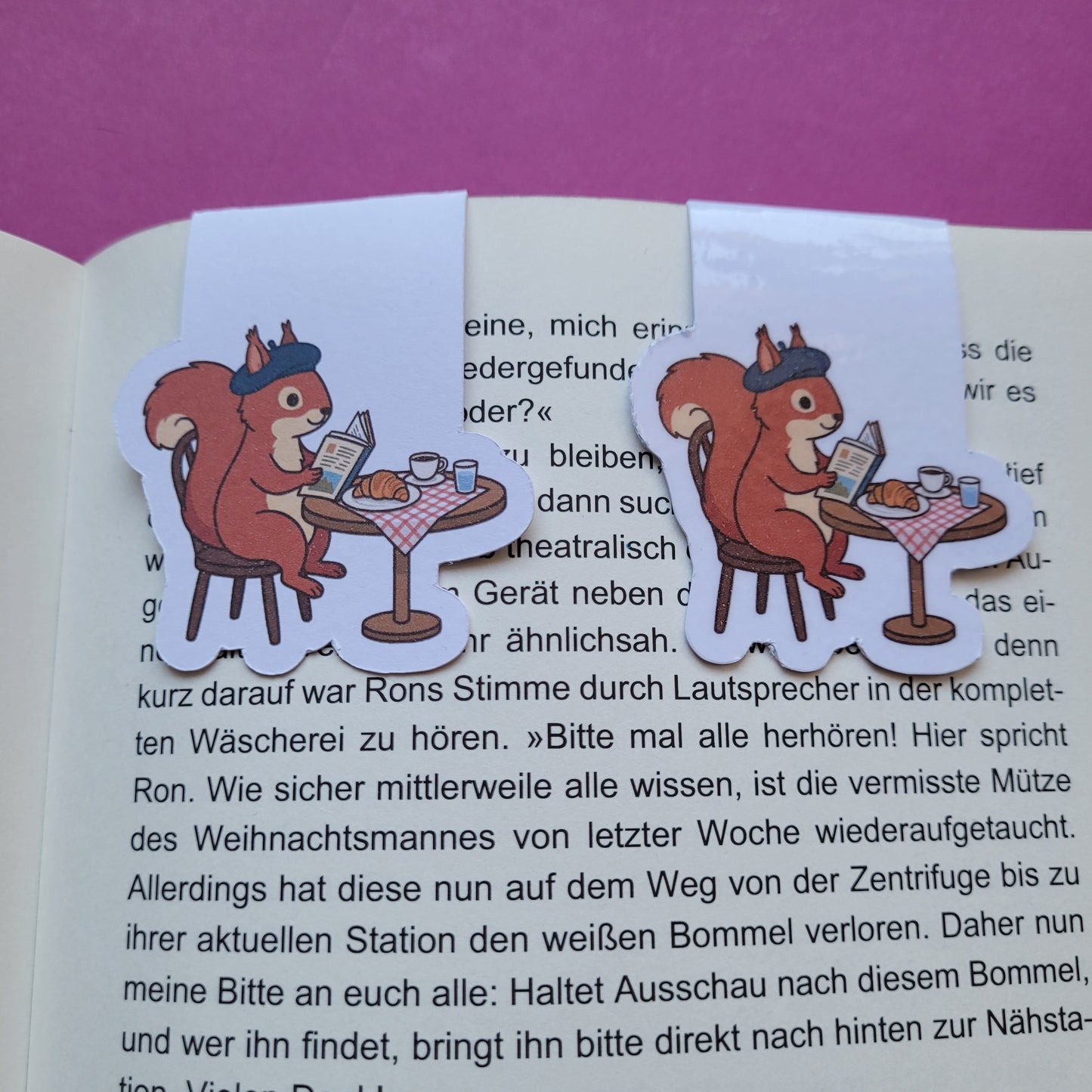 Magnet-Lesezeichen Französische Lesepause